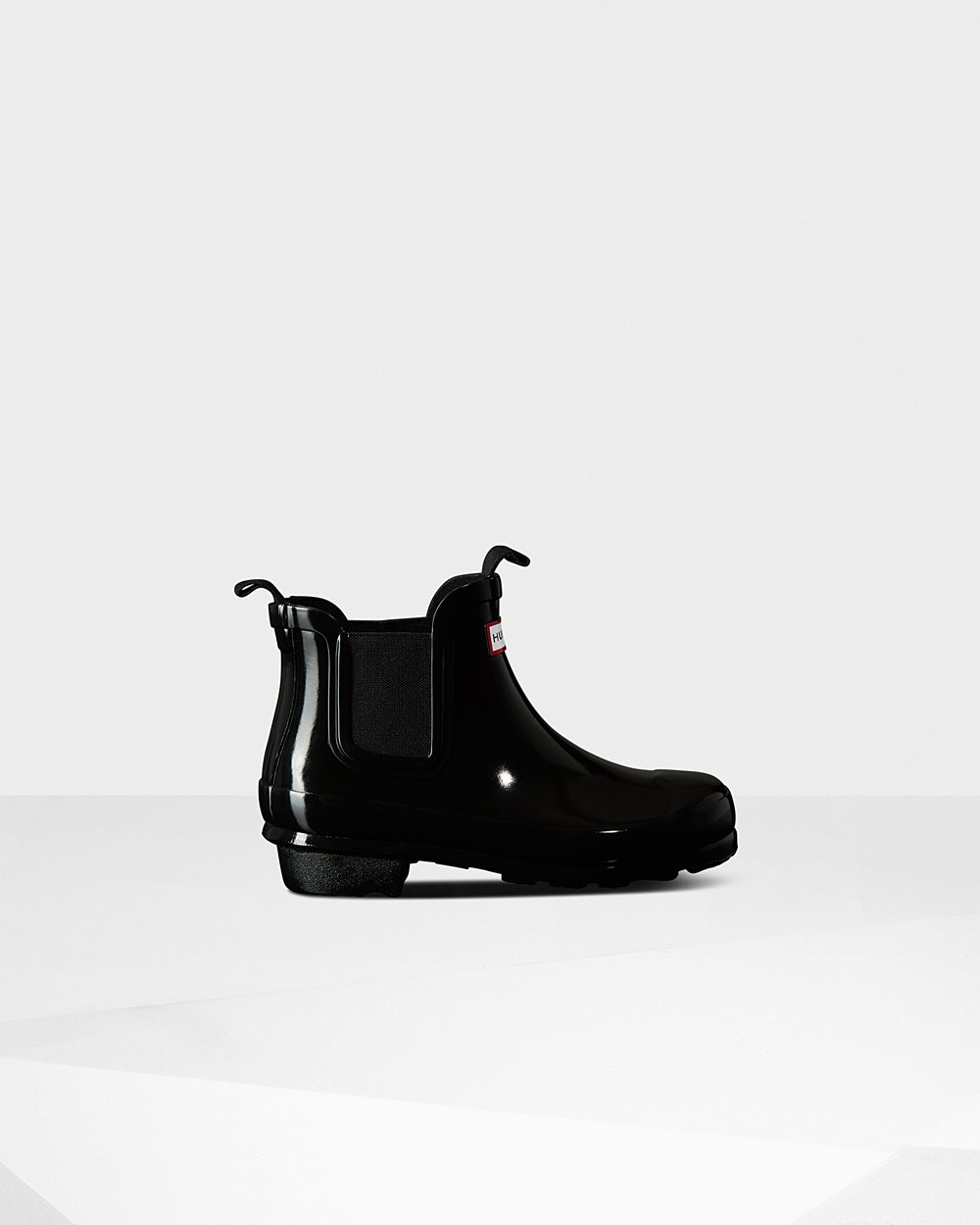 Kids Chelsea Boots - Hunter Original Big Gloss (32JLNIDYU) - Black